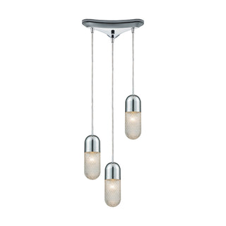 Capsula 12'' Wide 3-Light Mini Pendant - Polished Chrome