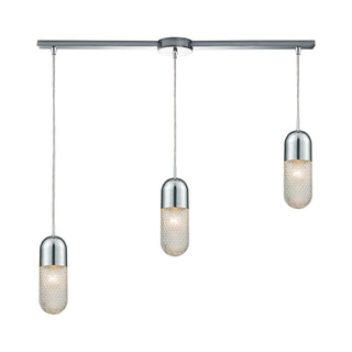 Capsula 38'' Wide 3-Light Mini Pendant - Polished Chrome