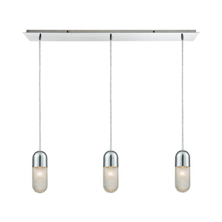 Capsula 36'' Wide 3-Light Mini Pendant - Polished Chrome