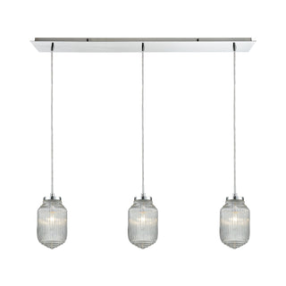 Dubois 10'' Wide 3-Light Mini Pendant - Polished Chrome