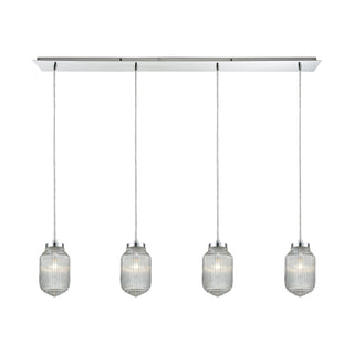 Dubois 10'' Wide 4-Light Mini Pendant - Polished Chrome