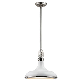 Rutherford 15'' Wide 1-Light Pendant - Gloss White