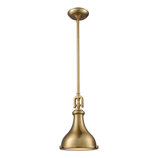 Rutherford 9'' Wide 1-Light Mini Pendant - Satin Brass