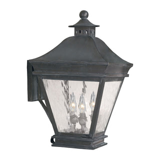 Landings 19.5'' High 3-Light Outdoor Sconce - Charcoal