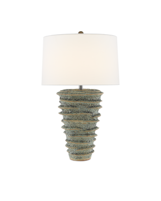 Sunken Green Table Lamp