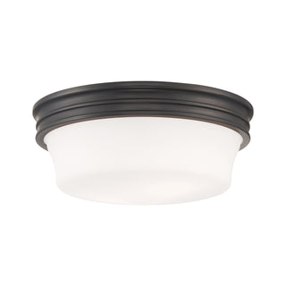 Galen Glass Flush Mount Ceiling Light - Oil Rubbed Bronze