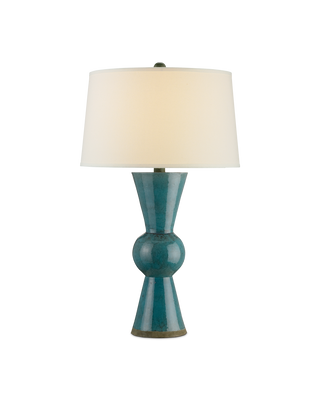 Upbeat Teal Table Lamp