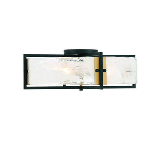 Hayward 4-Light Ceiling Light in Matte Black with Warm Brass Accents Matte Black with Warm Brass Accents