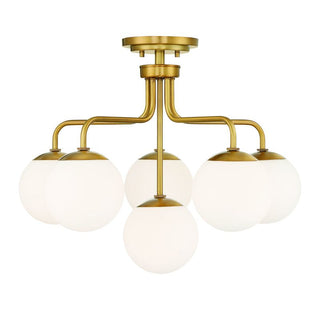 Marco 6-Light Ceiling Light in Warm Brass Warm Brass