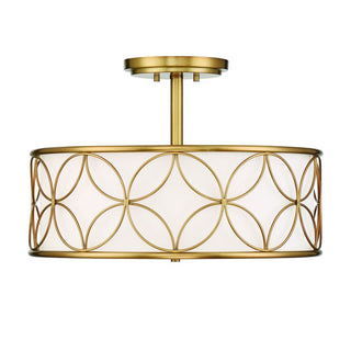 Reid 4-Light Ceiling Light in Warm Brass Warm Brass