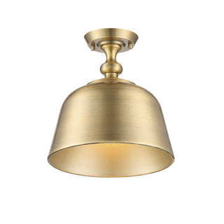 Berg 1-Light Ceiling Light in Warm Brass Warm Brass