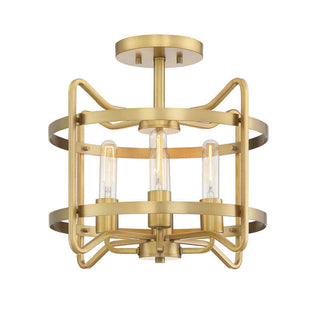 Kent 4-Light Ceiling Light in Warm Brass Warm Brass