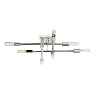 Lyrique 8-Light Ceiling Light in Polished Nickel Polished Nickel