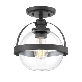 Pendleton 1-Light Ceiling Light in 
Matte Black Matte Black