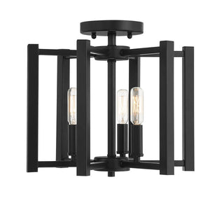 Benson 3-Light Ceiling Light in Matte Black Matte Black