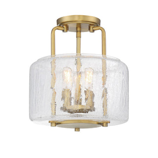 Avalon 3-Light Ceiling Light in Warm Brass Warm Brass