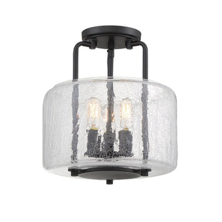 Avalon 3-Light Ceiling Light in Black Black