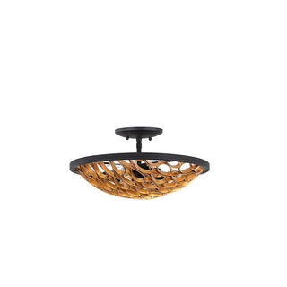 Ventura 3-Light Ceiling Light in Matte Black and Gold Matte Black and Gold