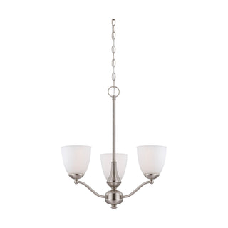 PATTON 3 LIGHT CHANDELIER/UP