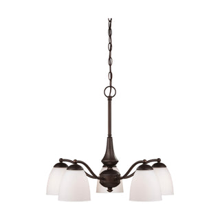 PATTON 5 LIGHT CHANDELIER/DOWN