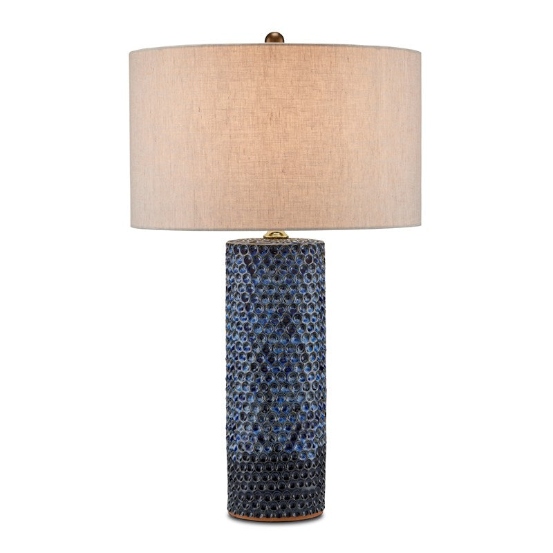 Polka Dot Blue Table Lamp