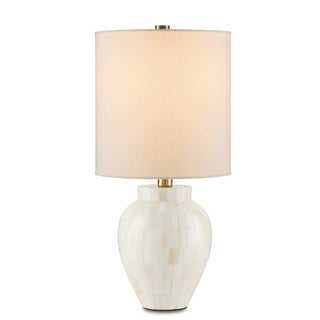 Osso White Round Table Lamp