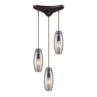 Menlow Park 10'' Wide 3-Light Multi Pendant - Oiled Bronze