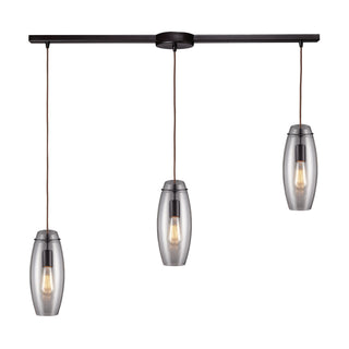 Menlow Park 36'' Wide 3-Light Multi Pendant - Oiled Bronze