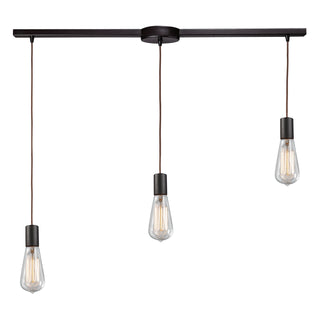 Menlow Park 36'' Wide 3-Light Multi Pendant - Oiled Bronze