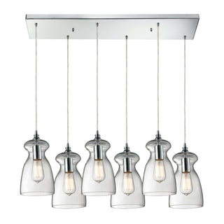 Menlow Park 9'' Wide 6-Light Multi Pendant - Polished Chrome