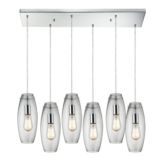 Menlow Park 9'' Wide 6-Light Multi Pendant - Polished Chrome