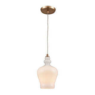 Menlow Park 6'' Wide 1-Light Mini Pendant - Satin Brass