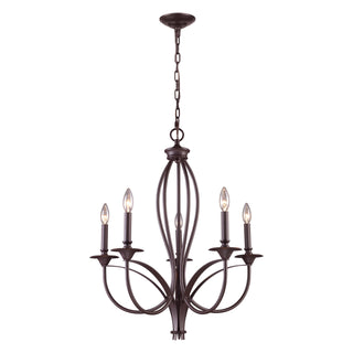 Medford 26'' Wide 5-Light Chandeliers - Oiled Bronze