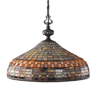 Jewelstone 20'' Wide 3-Light Chandeliers - Classic Bronze