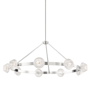 Barclay Chandelier Polished Nickel