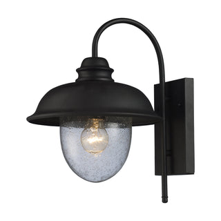 Streetside Cafe 15'' High 1-Light Outdoor Sconce - Matte Black