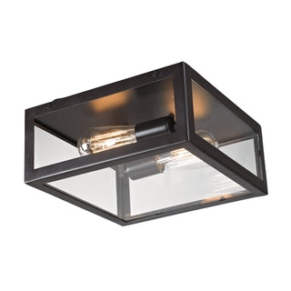 Parameters 12'' Wide 2-Light Flush Mount - Bronze