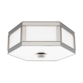 Nassau Flush Mount Polished Nickel