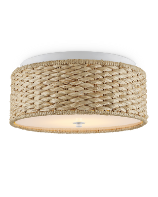 Colchester Raffia Flush Mount