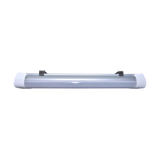 2 Foot; 20 Watt; LED Tri-Proof Linear Fixture; CCT Selectable; IP65 and IK08 Rated; 0-10V Dimming