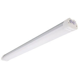 4 Foot; LED Tri-Proof Linear Fixture with Integrated Microwave Sensor; CCT & Wattage Selectable