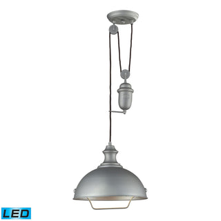 Farmhouse 14'' Wide 1-Light Pendant - Aged Pewter