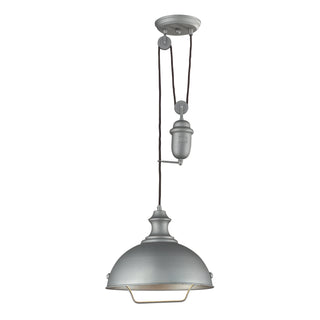 Farmhouse 14'' Wide 1-Light Pendant - Aged Pewter