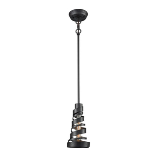 Zabrina 1-Light Mini Pendant in Oil Rubbed Bronze with Metal Shade - Includes Adapter Kit