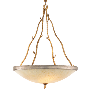 Parc Royale Chandelier GOLD AND SILVER LEAF