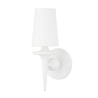 Torch Wall Sconce White Plaster