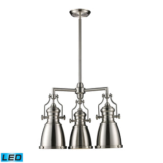 Chadwick 22'' Wide 3-Light Chandeliers - Satin Nickel