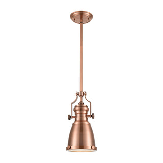 Chadwick 8'' Wide 1-Light Mini Pendant - Antique Copper