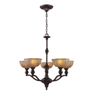 Norwich 28'' Wide 5-Light Chandeliers - Oiled Bronze