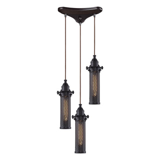 Fulton 10'' Wide 3-Light Pendant - Oil Rubbed Bronze